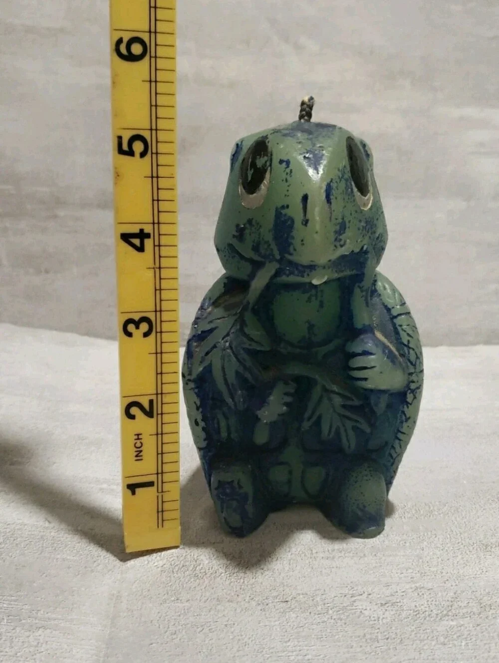 Hand Painted Animal Delights Turtle Candle Handcrafted British Hong Kong